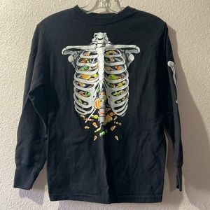 Little Boys way to celebrate Halloween Black Long Sleeve Tee Size M (8)